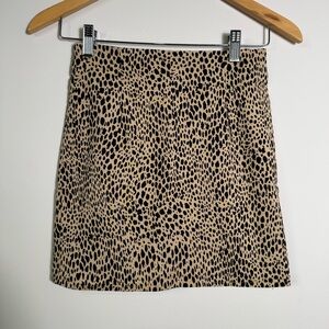 Brandy Melville Leopard Print Women's Mini Skirt
